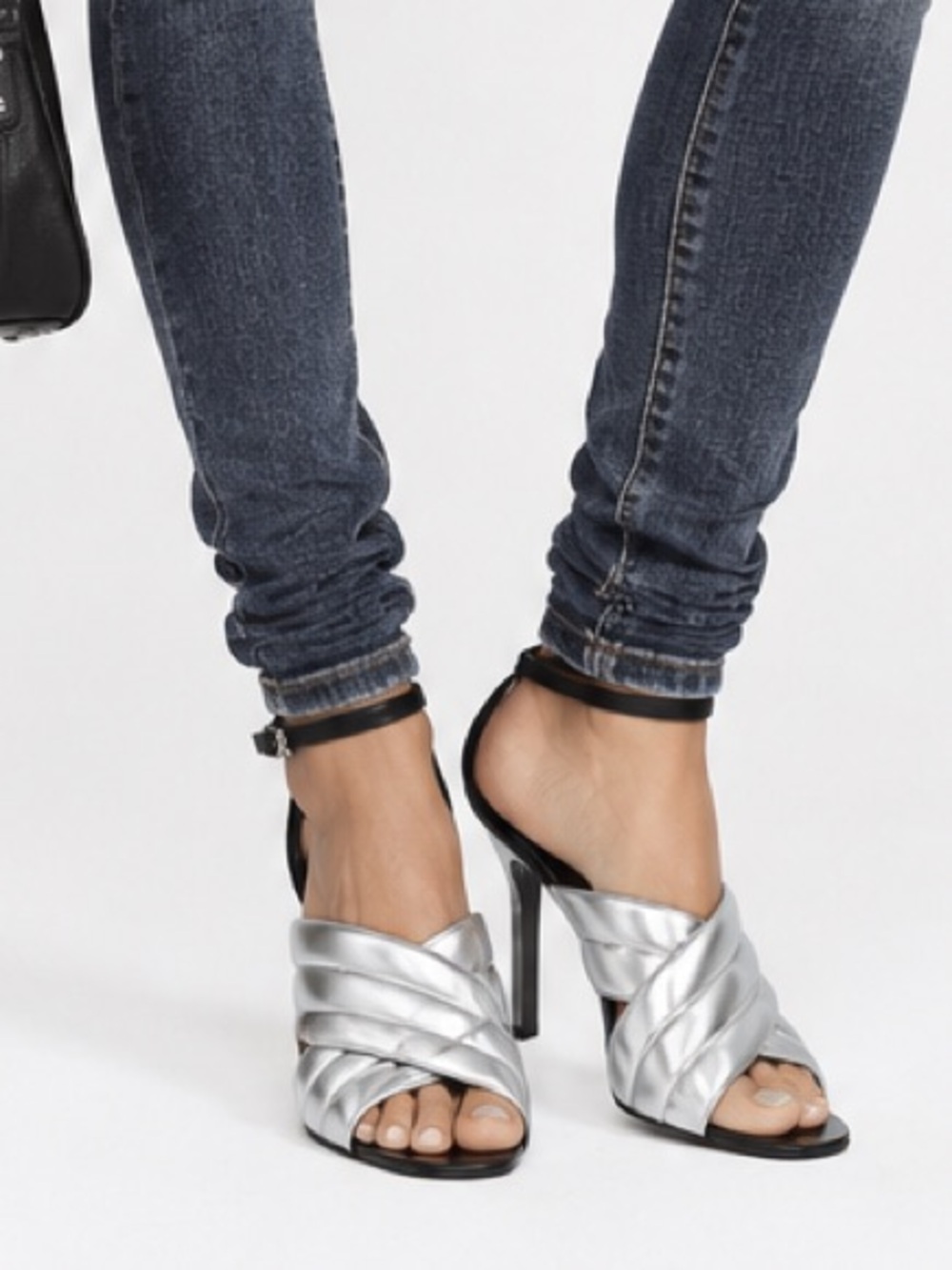 BALMAIN leather heels